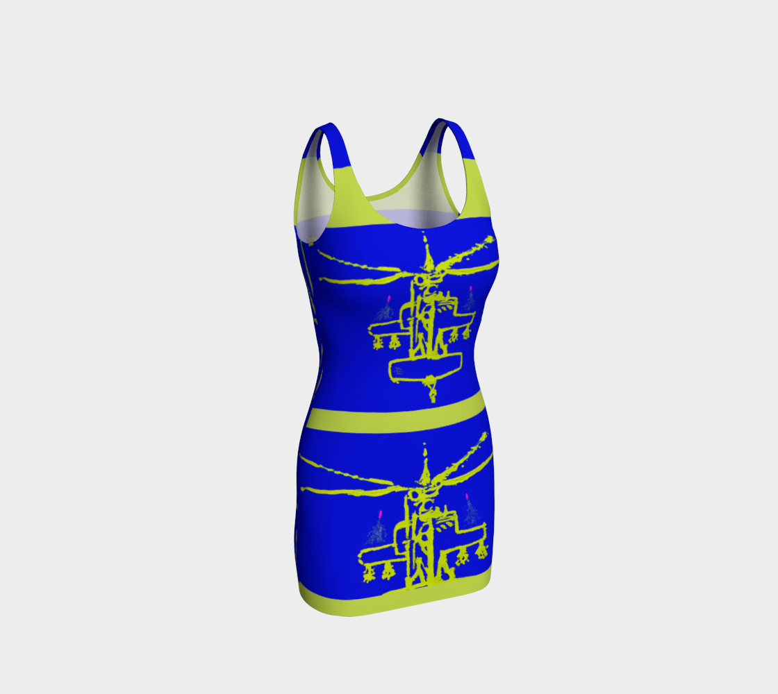 Apacheglyph Vertical Scarab Bodycon w/Trim preview #1
