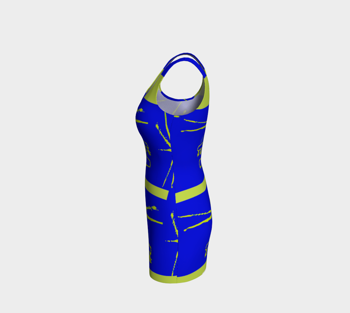 Apacheglyph Vertical Scarab Bodycon w/Trim preview #2