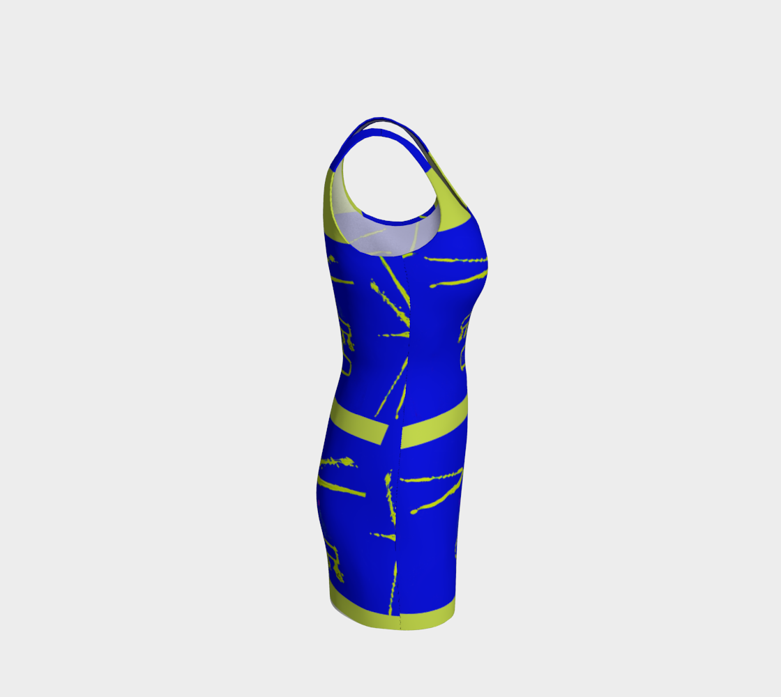 Apacheglyph Vertical Scarab Bodycon w/Trim preview #4