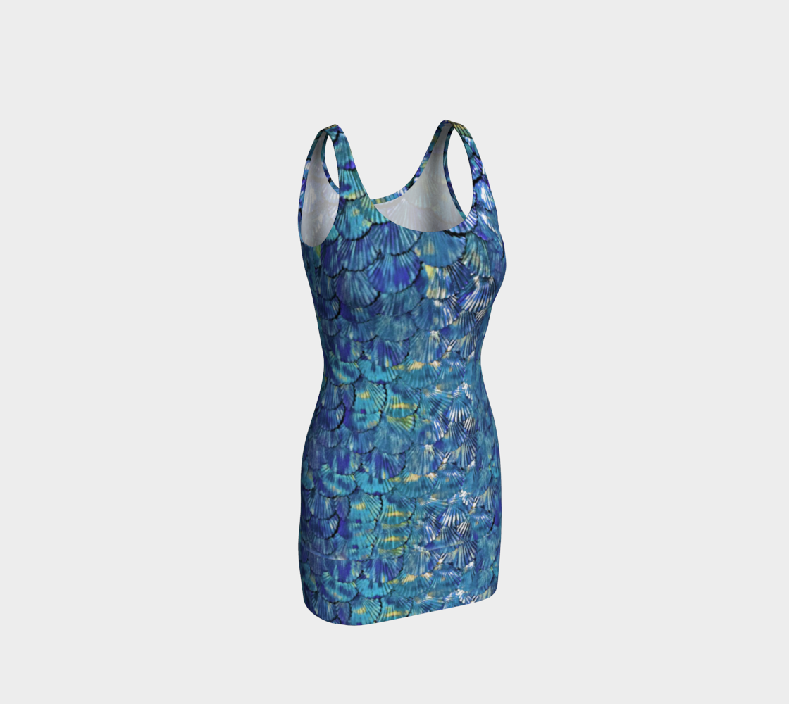Blue Mermaid Wiggle Dress preview
