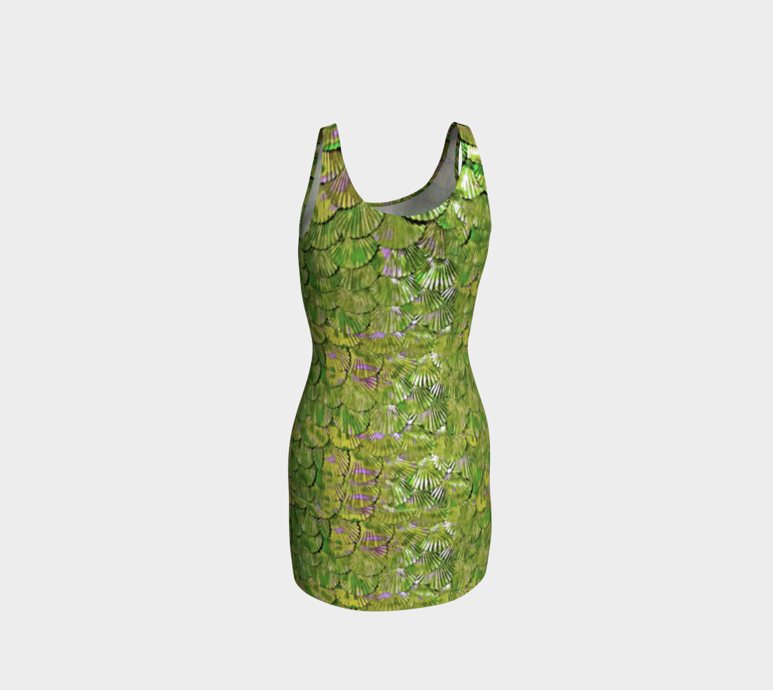 Citrus Mermaid Wiggle Dress preview #3