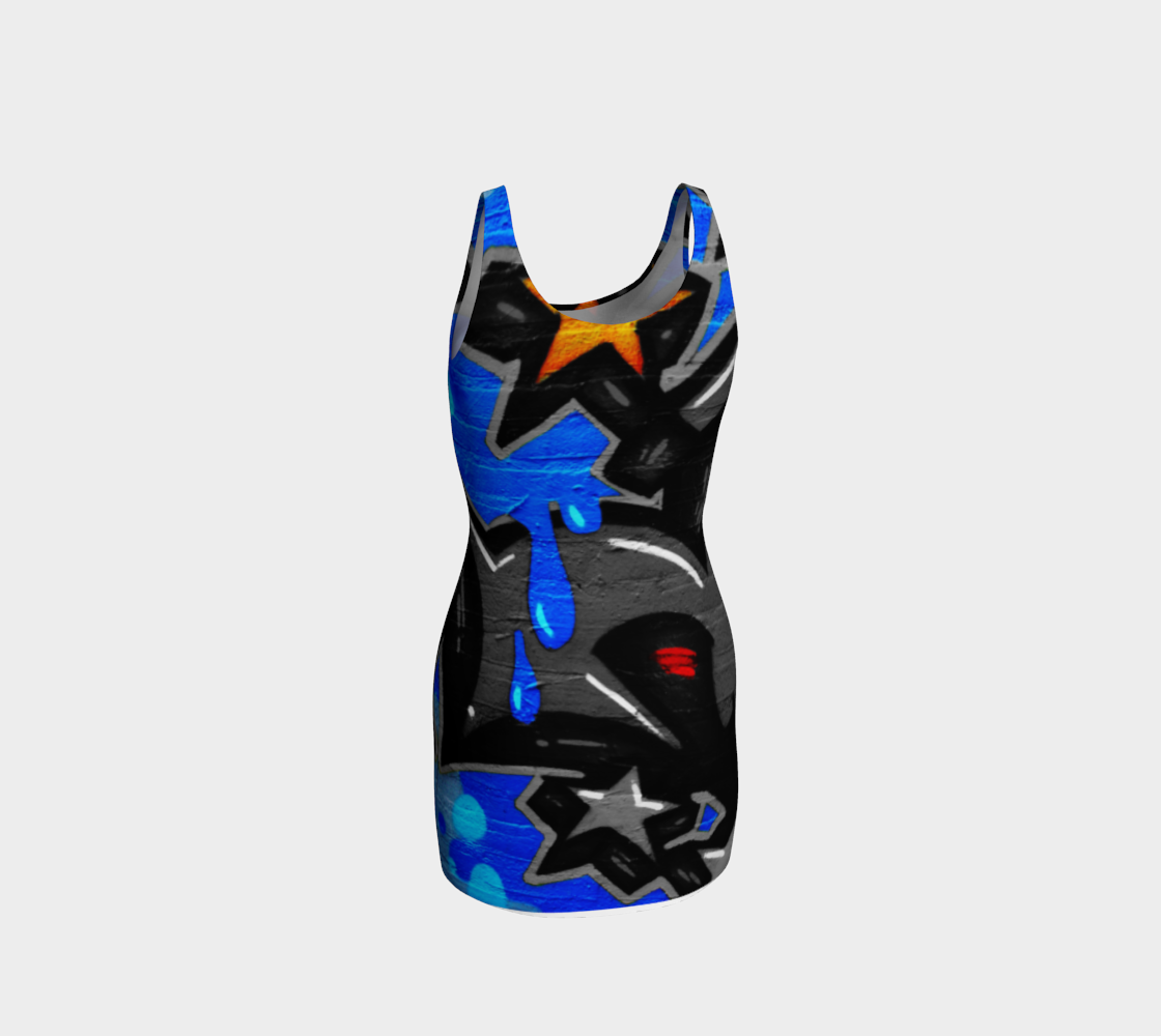 Graffiti 3 Bodycon Dress preview #3