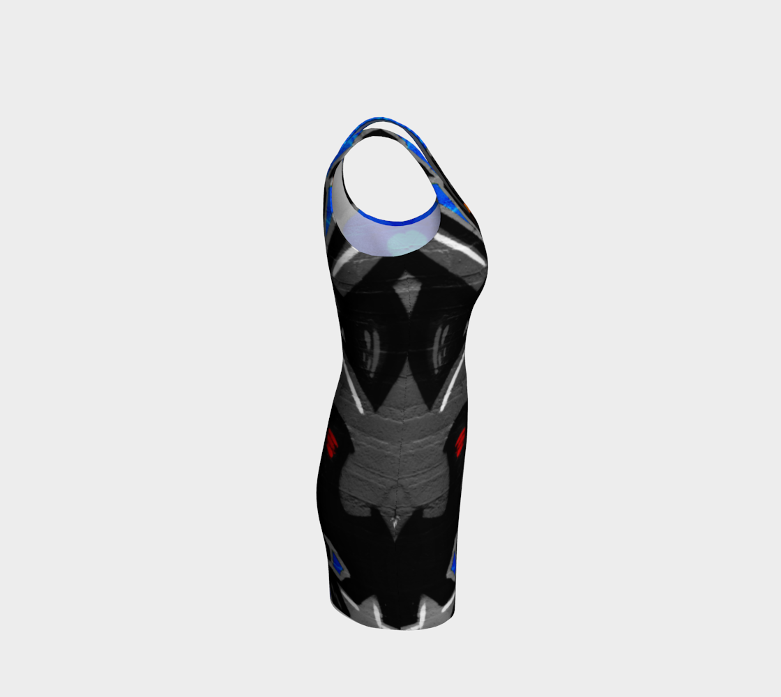 Graffiti 3 Bodycon Dress preview #4