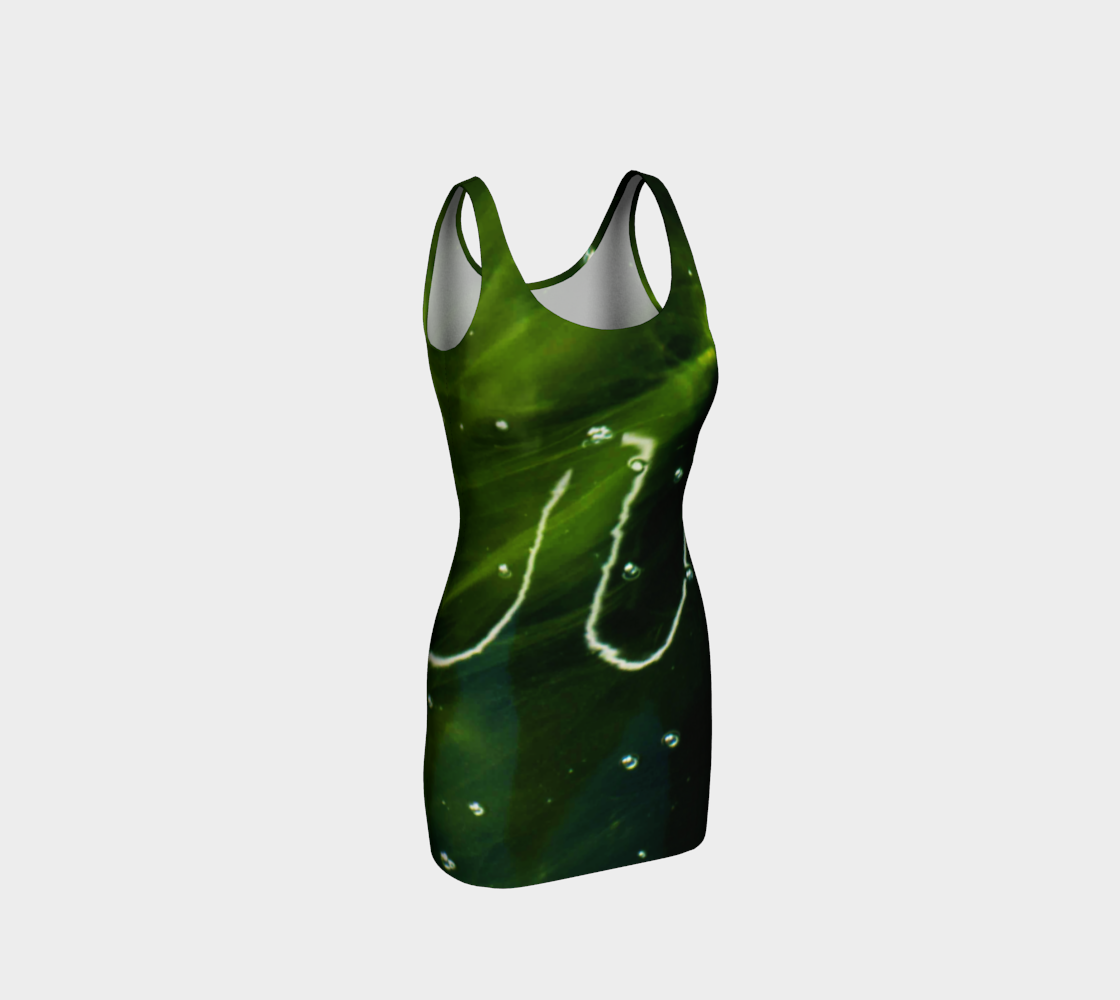 Green Algae and Water Bodycon Dress preview
