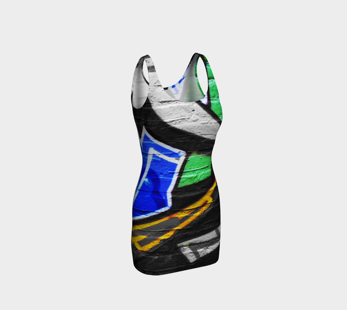 Graffiti 6 Bodycon Dress preview #1
