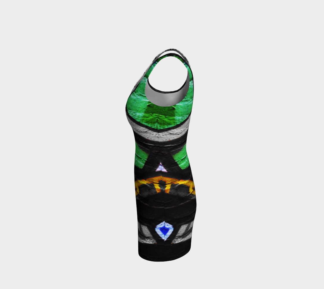 Graffiti 6 Bodycon Dress preview #2