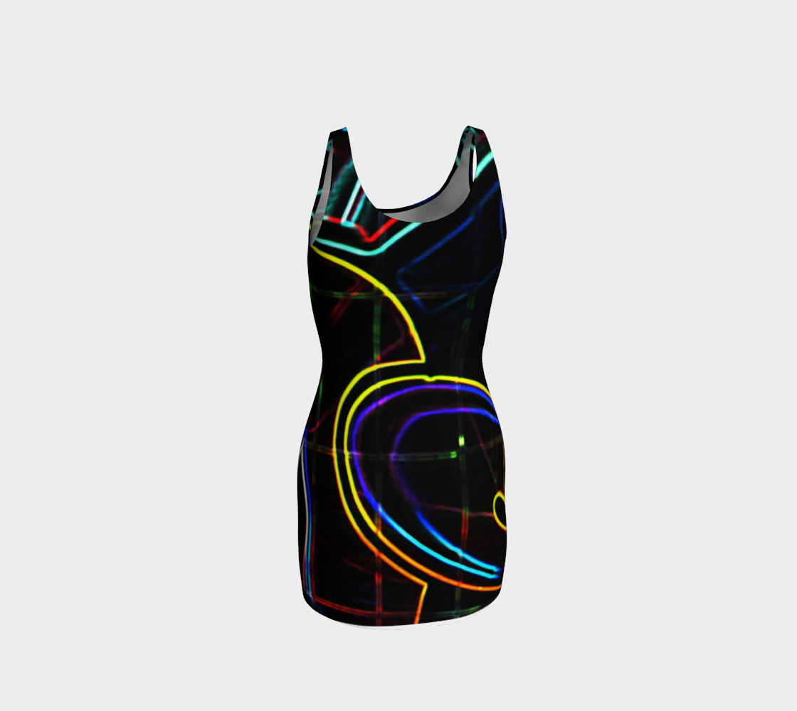 Graffiti 10 Bodycon Dress preview #3