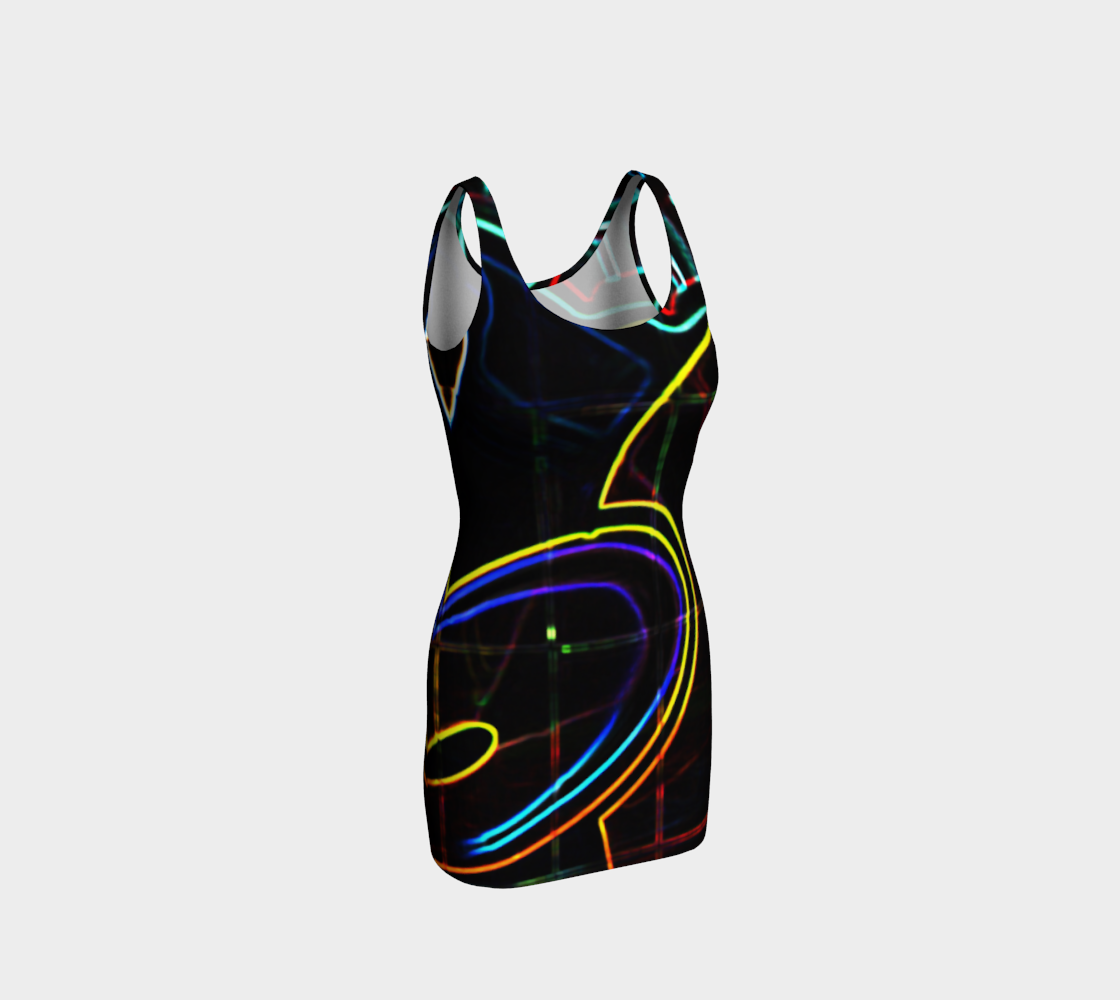 Graffiti 10 Bodycon Dress preview #1