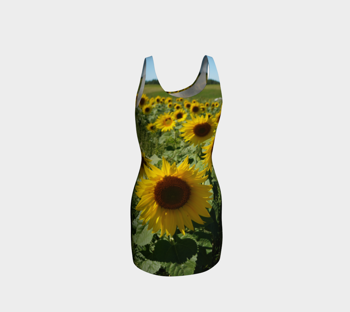 Large Sunflower Wiggle Dress preview #3