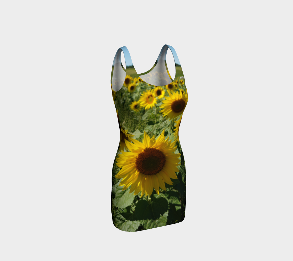 Large Sunflower Wiggle Dress preview