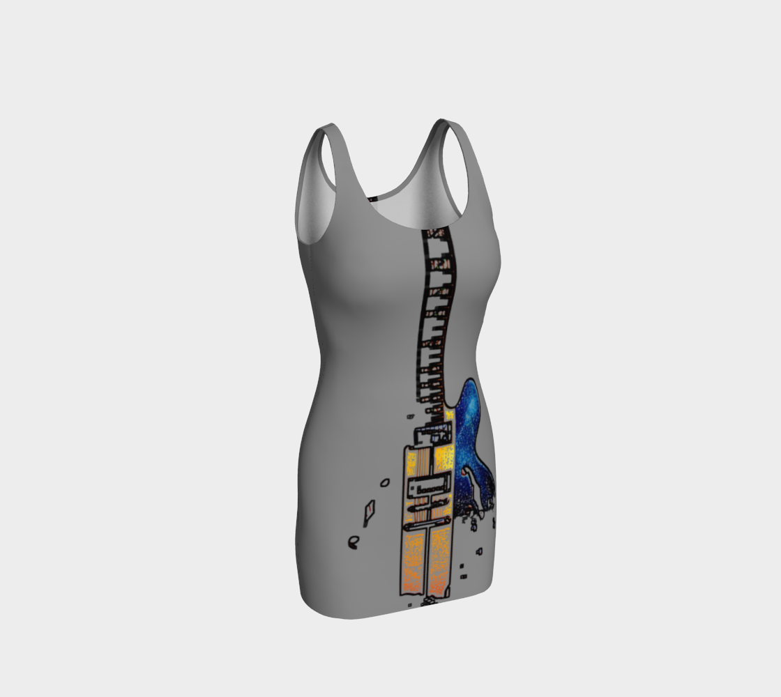 Guitar 4 Bodycon Dress preview