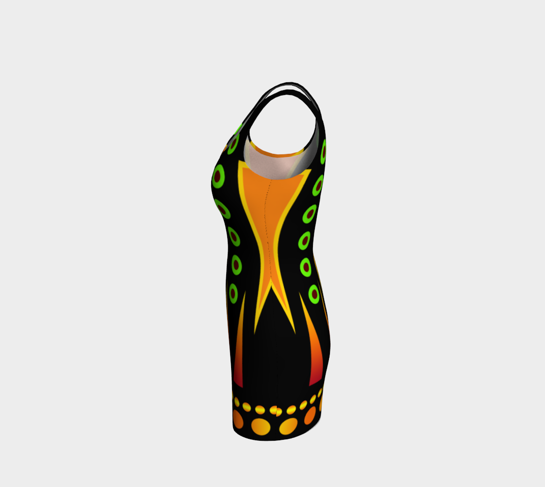 Dynamic Triangles Bodycon Dress preview #2