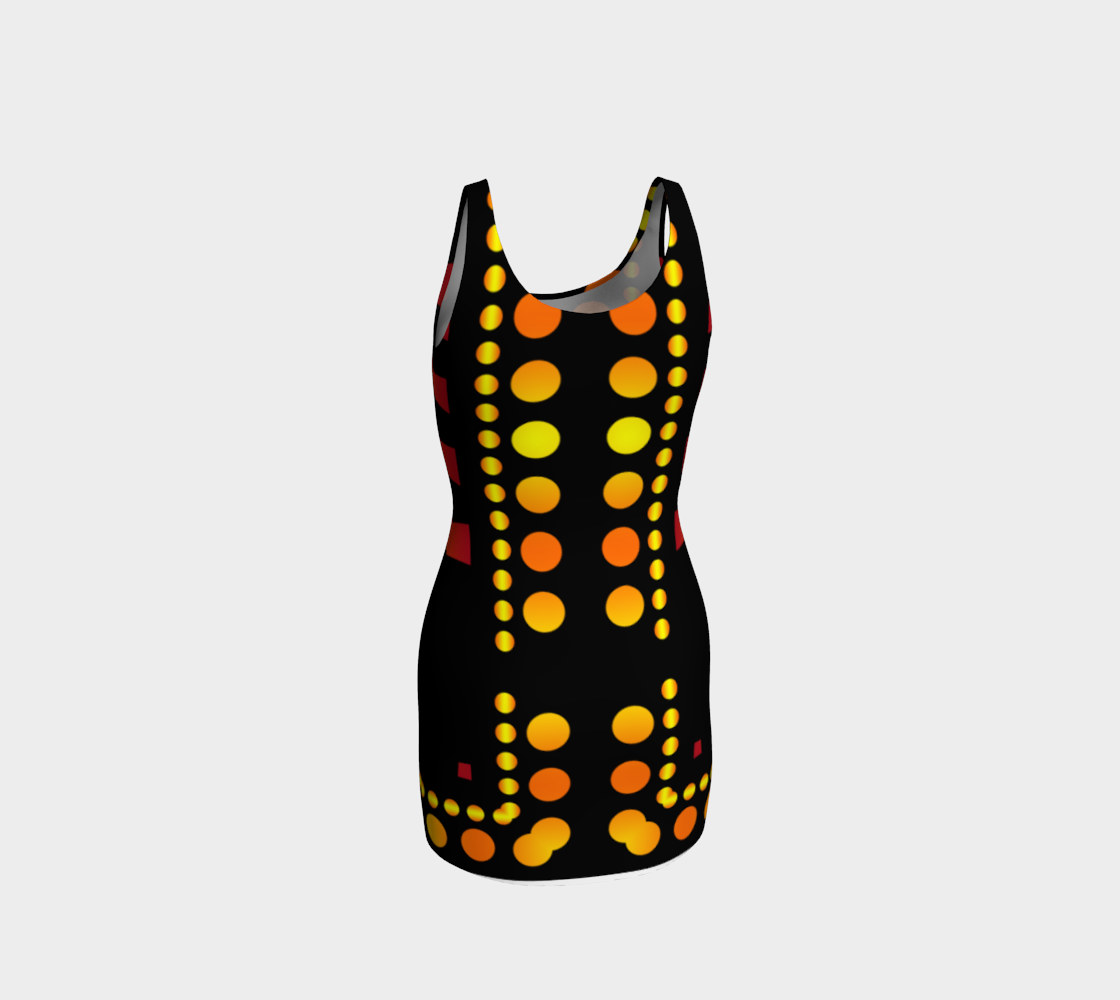 DTM Sun Button Bodycon Dress preview #3
