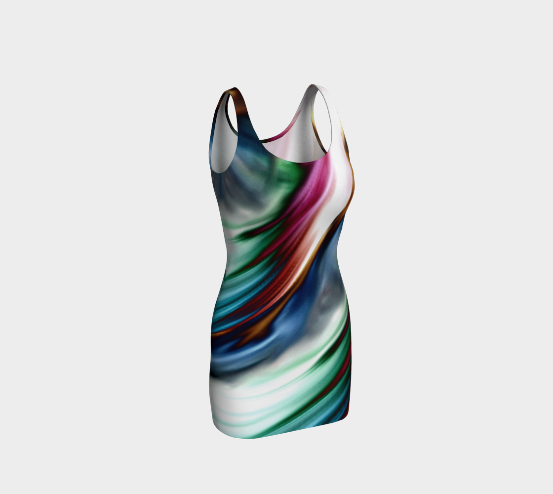 Blue Valley Whirlwind Rainbow Bodycon Dress preview