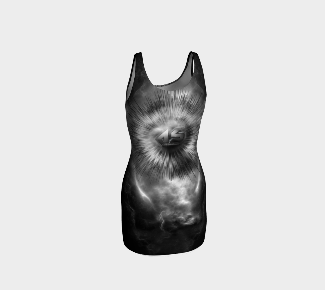 A-Synchronous Ethereal Clouds Bodycon Dress thumbnail #4