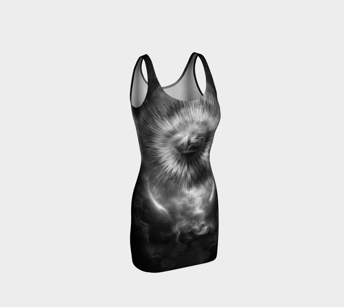 A-Synchronous Ethereal Clouds Bodycon Dress thumbnail #2