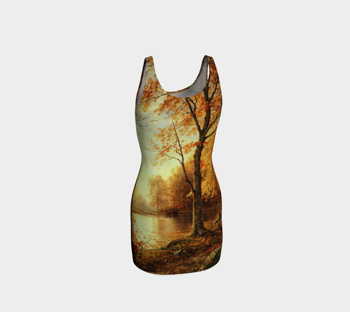 Indian Summer by William Trost Richards Bodycon Dress thumbnail #4