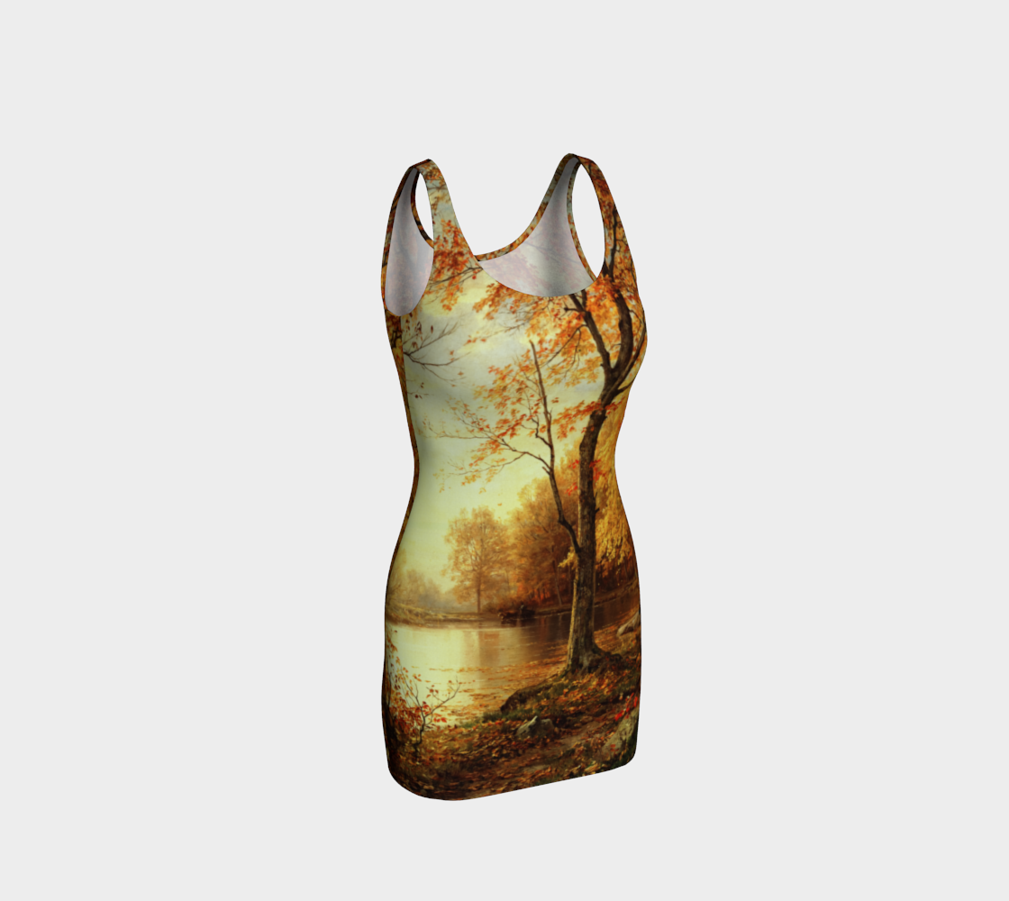 Indian Summer by William Trost Richards Bodycon Dress preview