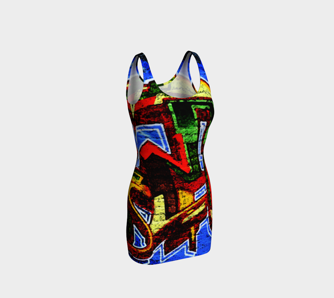 Graffiti 17 Bodycon Dress preview #1
