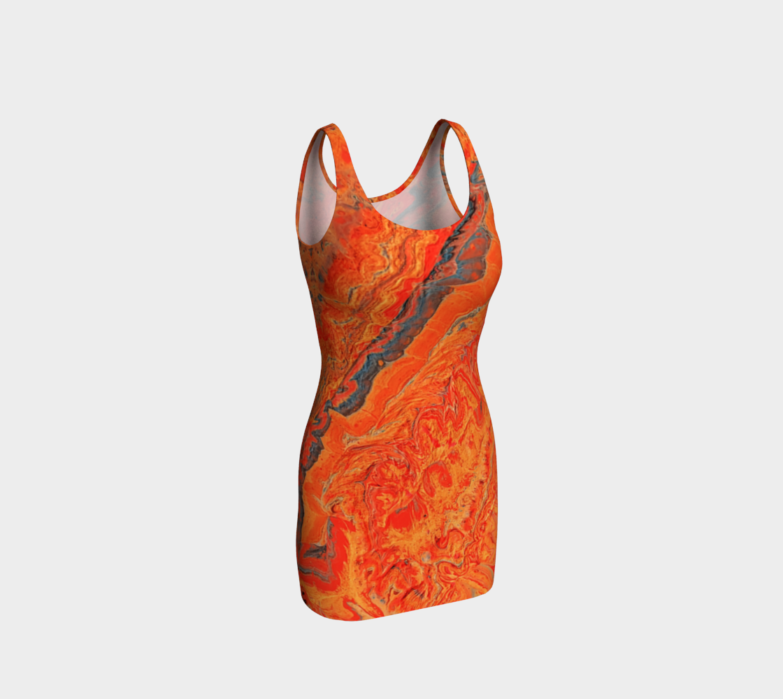 Orange Ravine Bodycon Dress preview