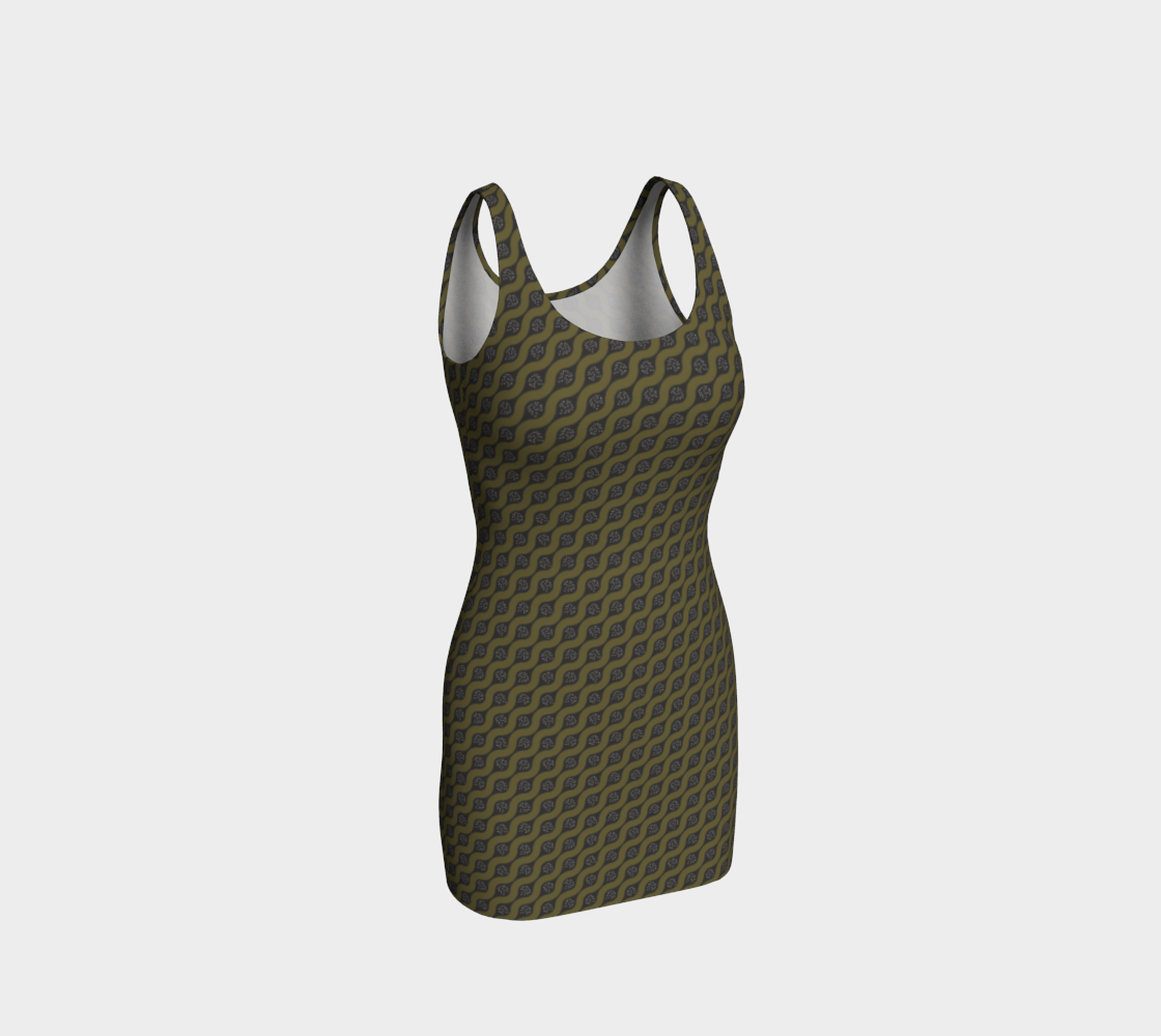 Curving Line in Olive Green preview #1