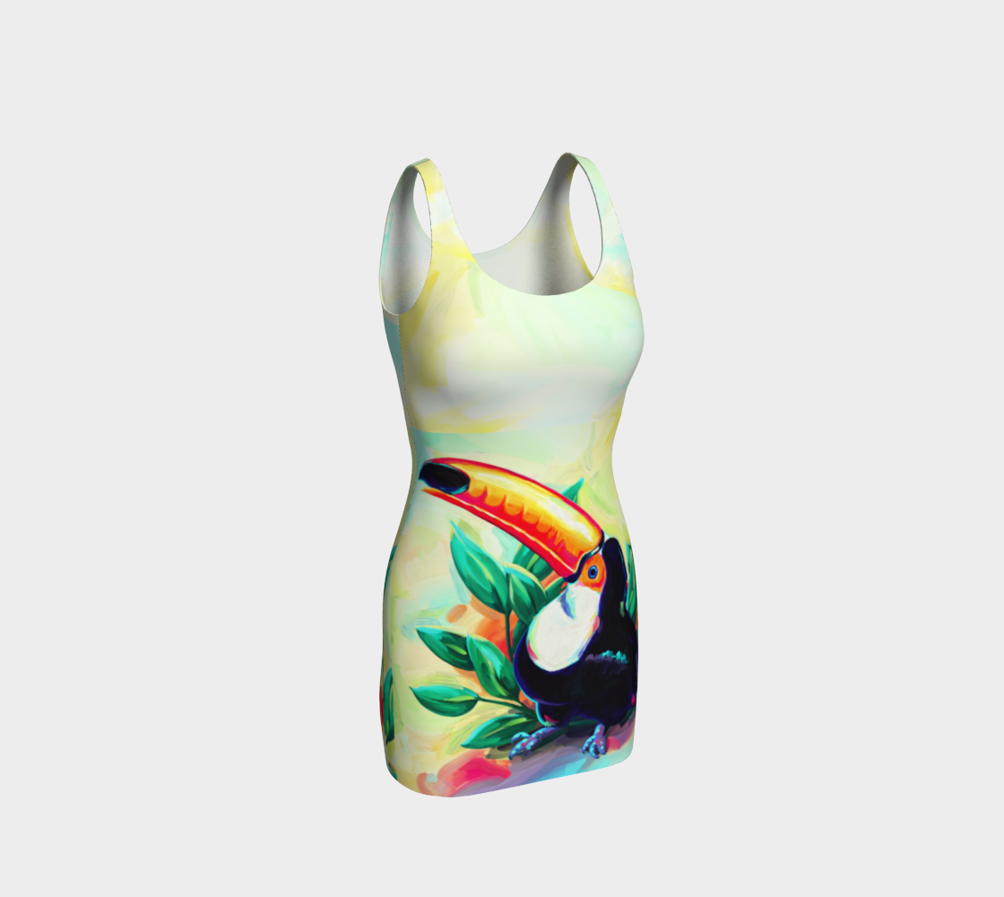 Toucan Bodycon Dress  3D preview