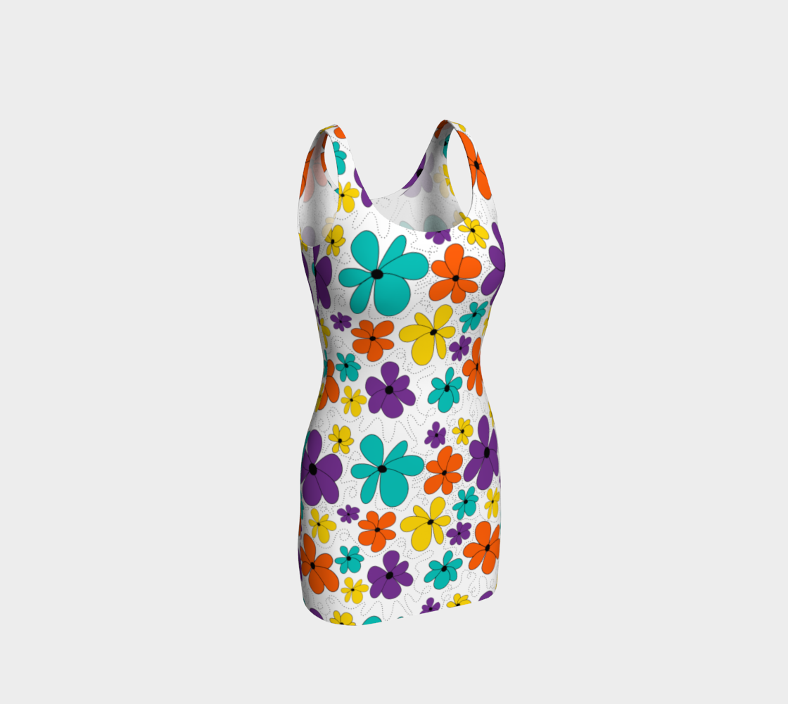 Loopy Daisies Fitted Dress preview