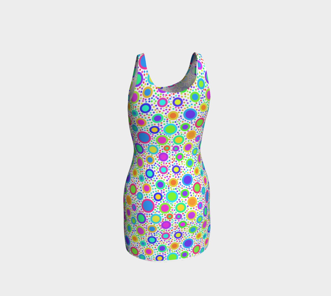 Crazy Dots Fitted Dress preview #3