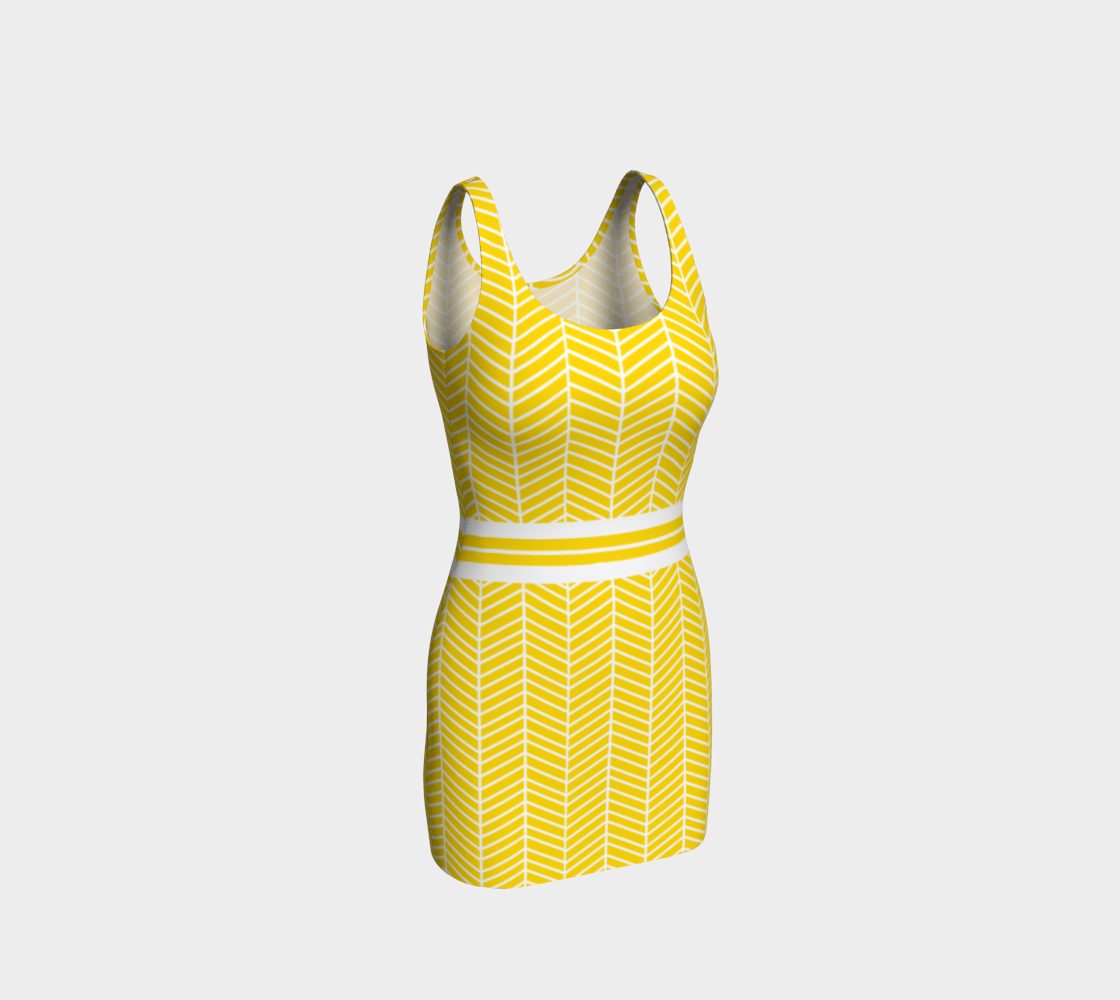 Lemony Fitted Dress thumbnail #2