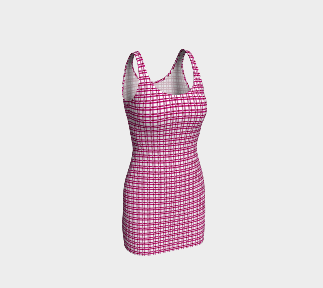 Peony Plaid Fitted Dress preview