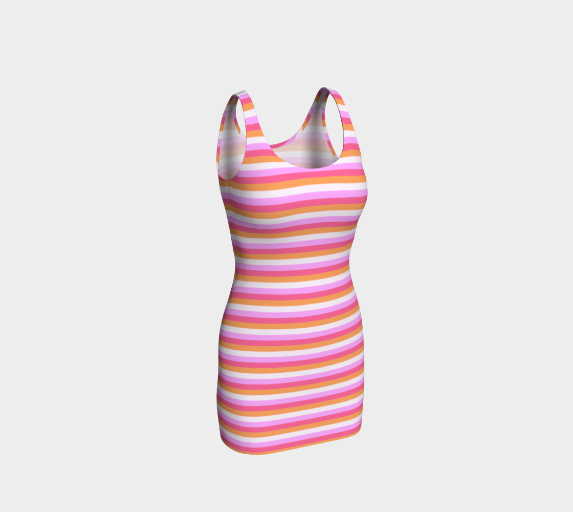 Berry Spritzer Fitted Dress 3D preview