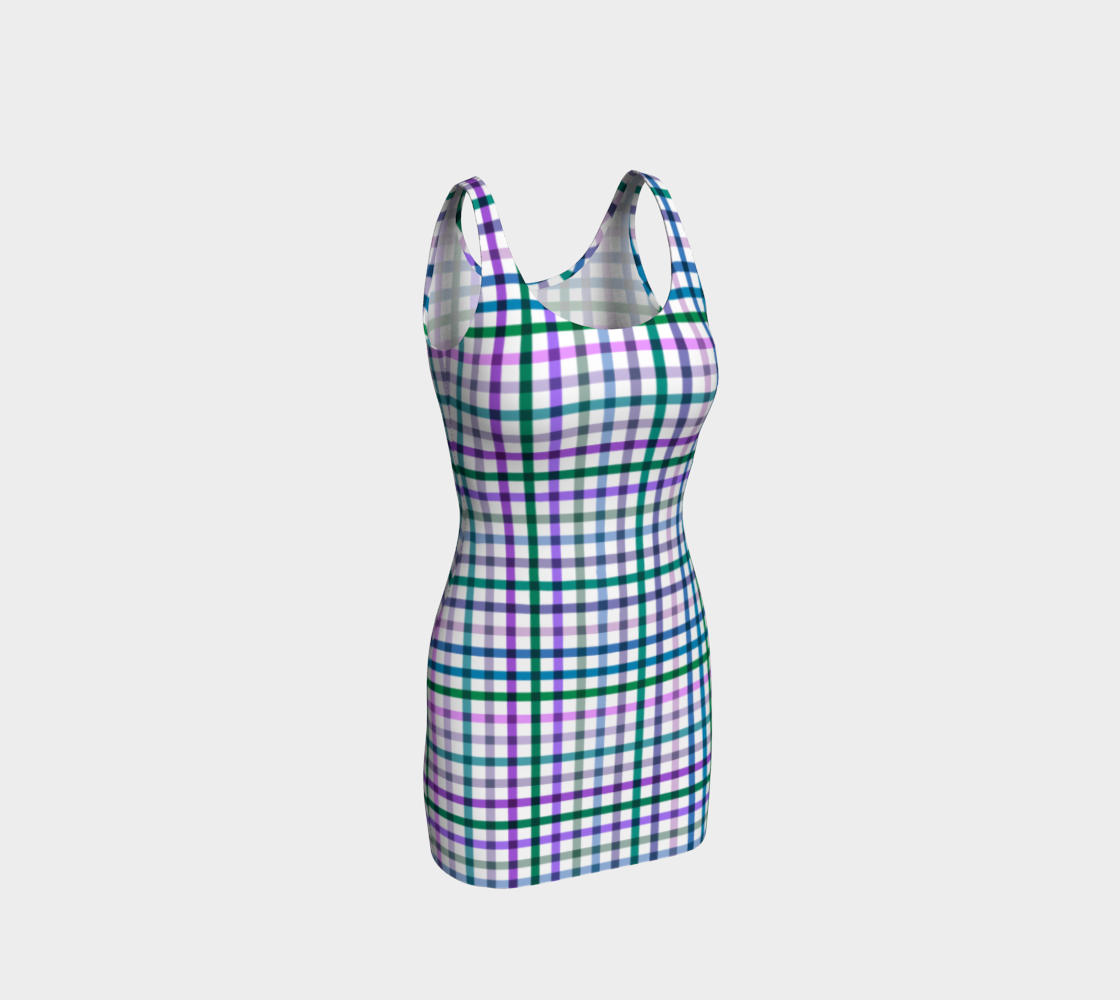 Lilac Bay Fitted Dress 3D preview