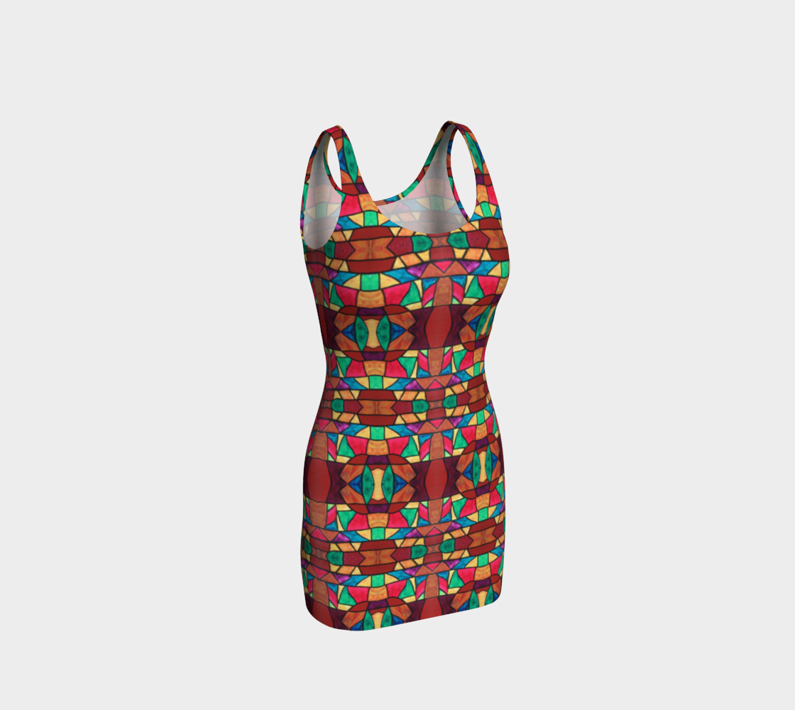 Penobscot Stained Glass Bodycon Dress preview