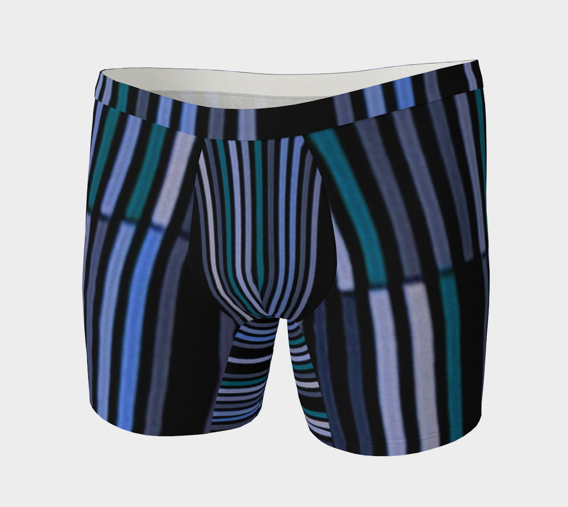 Shades of Blue Gray Modern Striped Pattern preview #3