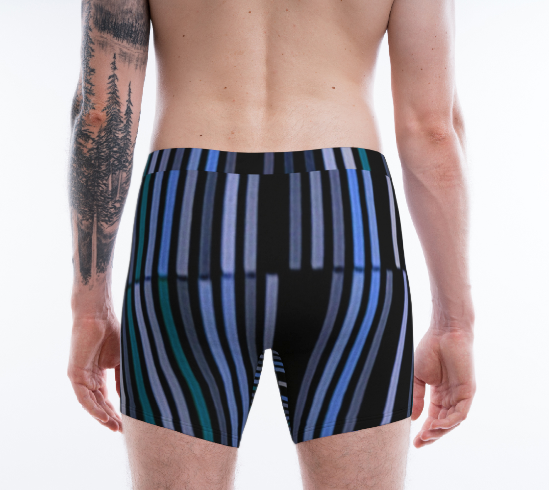 Shades of Blue Gray Modern Striped Pattern preview #2