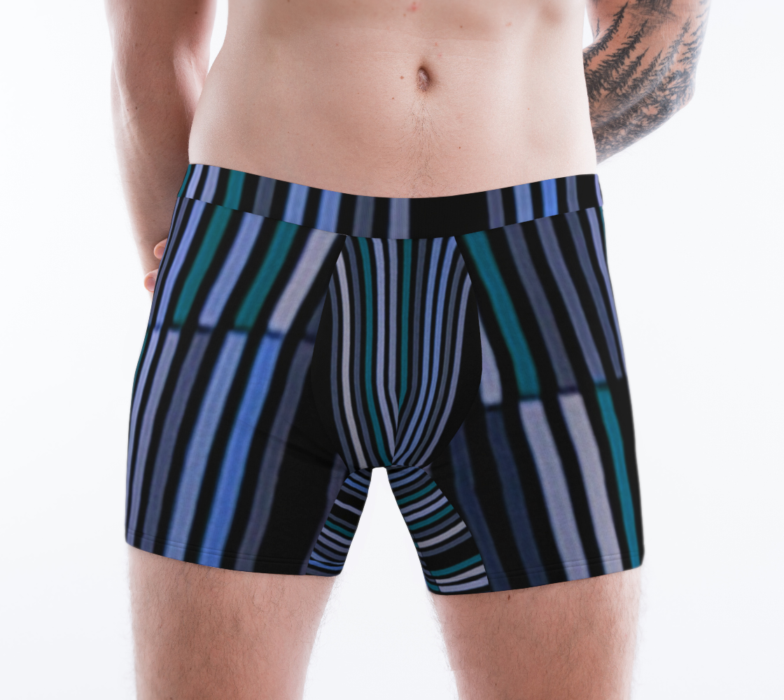 Shades of Blue Gray Modern Striped Pattern preview #1