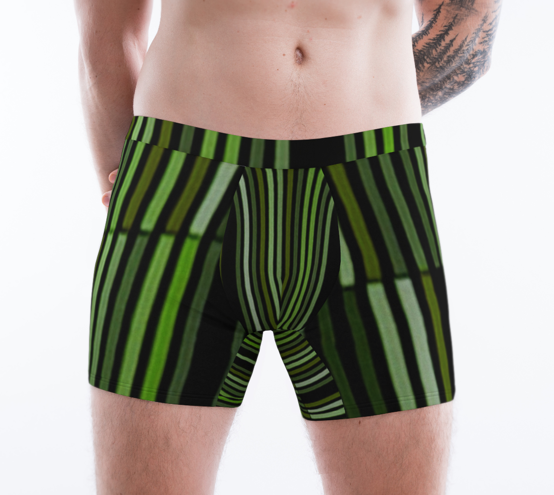 Shades of Green Black Modern Striped Pattern preview #1