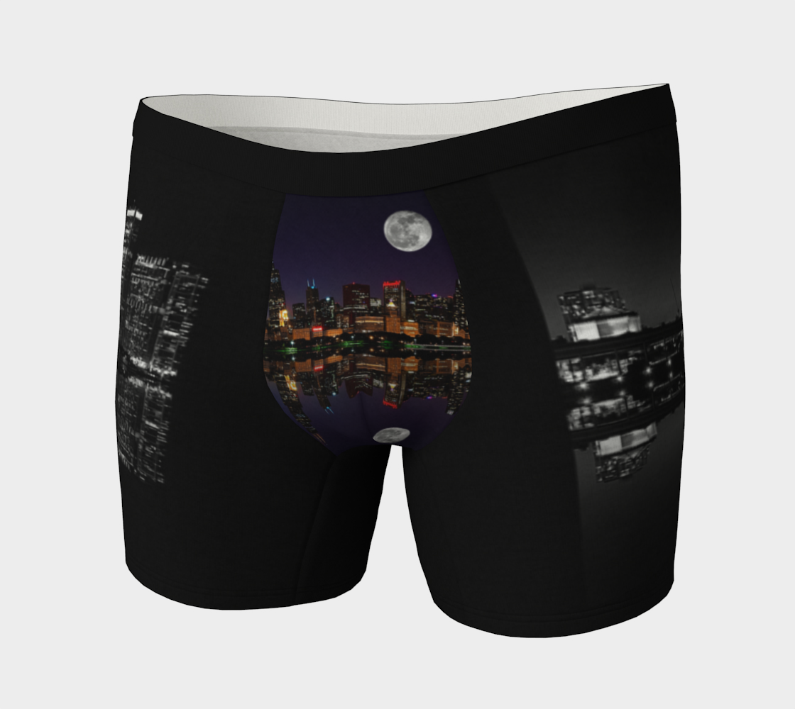 Moon Over Chicago Boxer Briefs preview