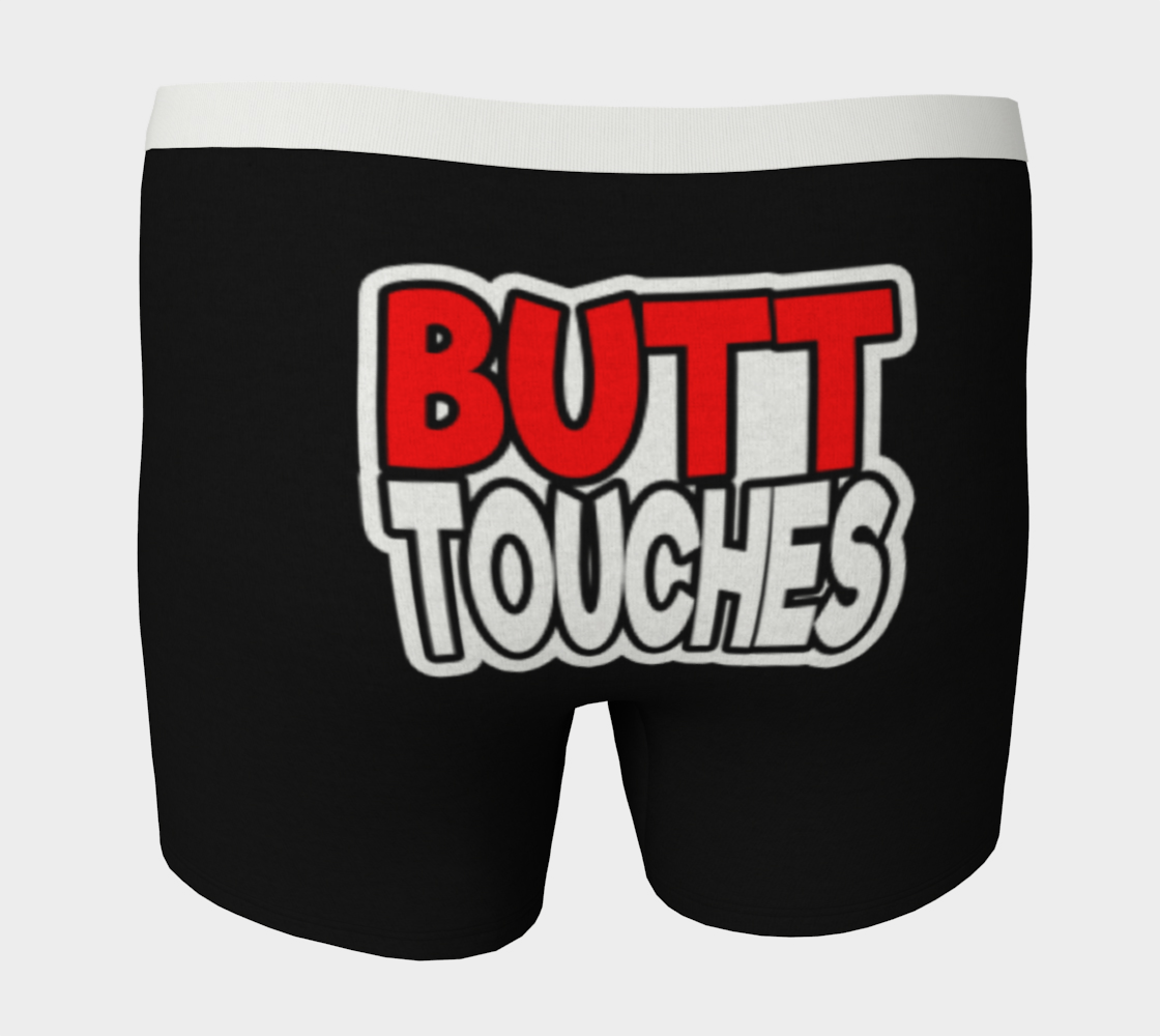 Aperçu de Mens Boxer Briefs-BUTT TOUCHES-BLACK #4