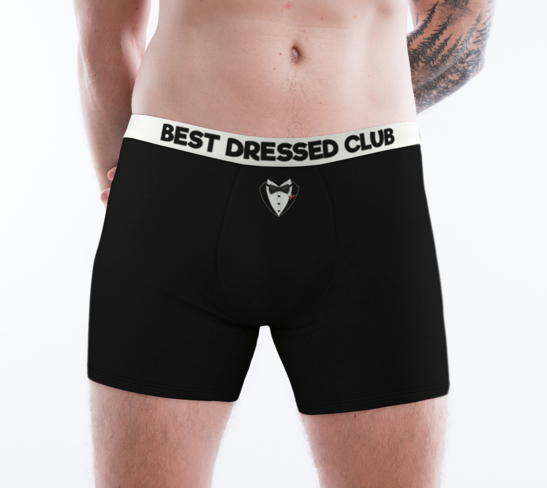 Aperçu de Mens Boxer Briefs-BUTT TOUCHES-BLACK #1
