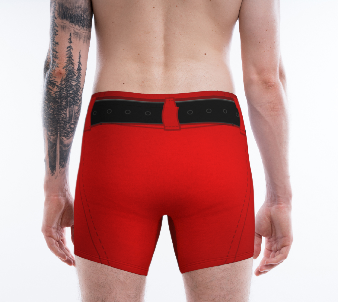 Aperçu de Funny Santa Underwear Christmas Boxer Briefs #2