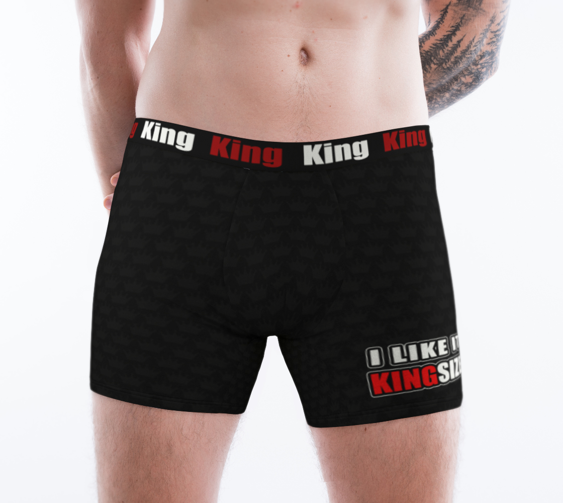Aperçu de Men's Boxer Briefs Black Crown - I Like It KingSize #1
