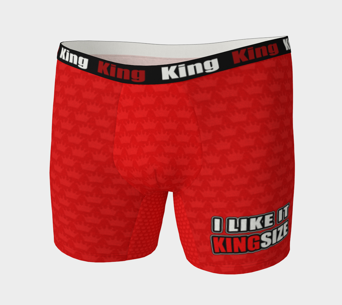 Men's Boxer Briefs Red Crown - I Like It KingSize preview