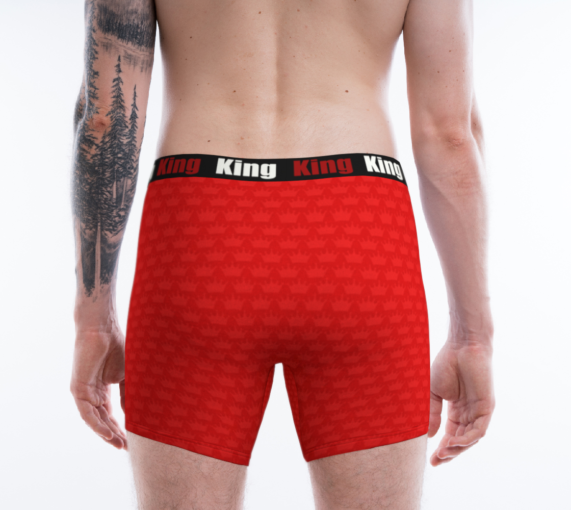 Men's Boxer Briefs Red Crown - I Like It KingSize preview #2