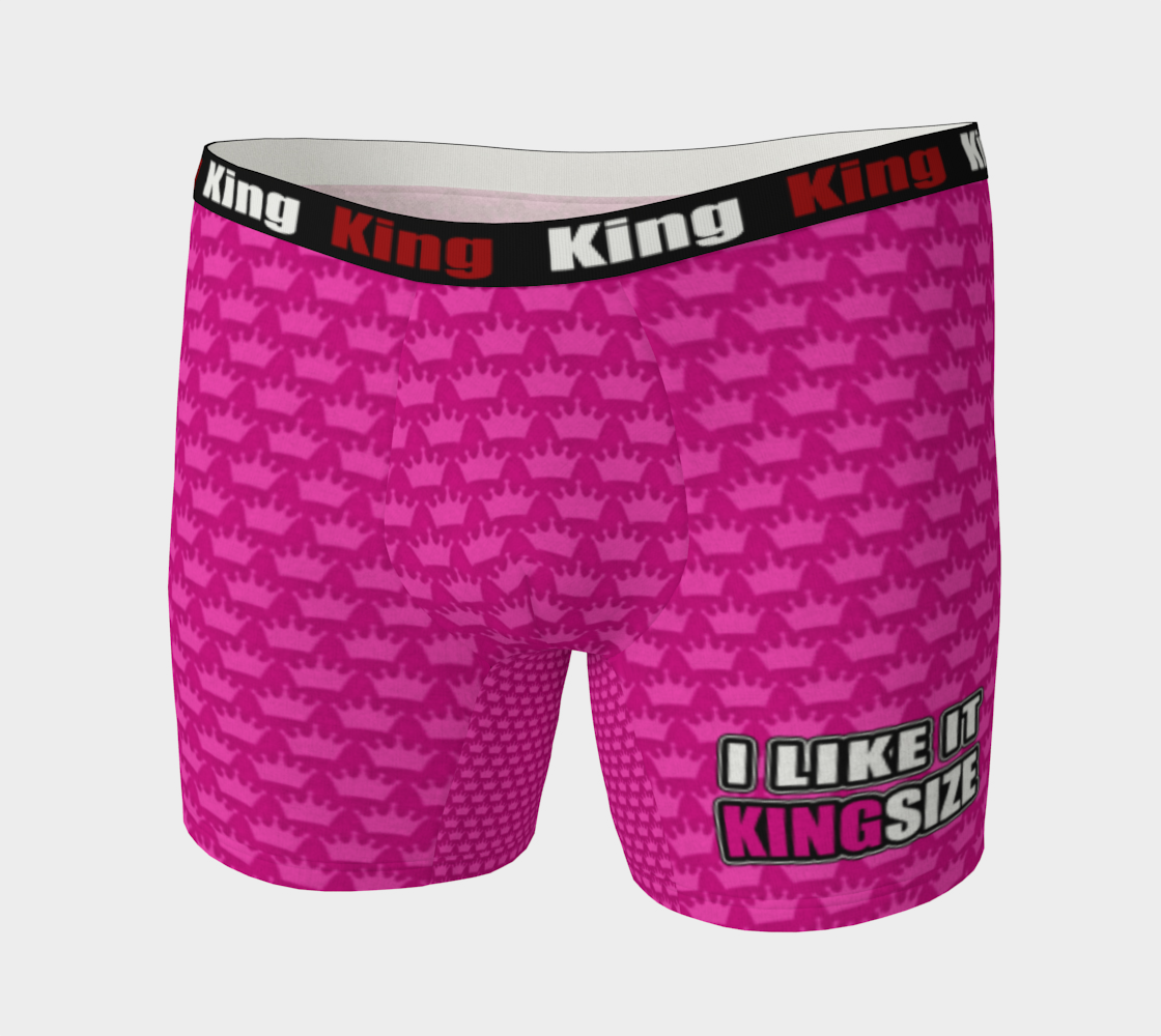 Men's Boxer Briefs Pink Crown - I Like It KingSize preview