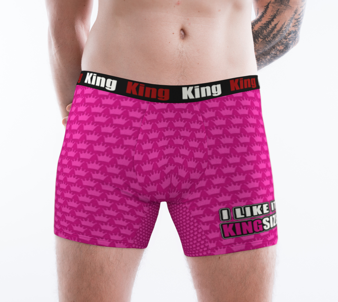 Men's Boxer Briefs Pink Crown - I Like It KingSize preview #1