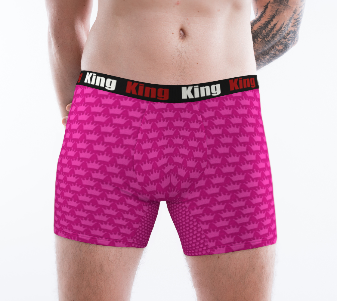 Aperçu de Men's Boxer Briefs Pink Crown #1