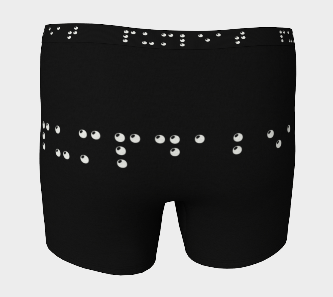 Aperçu de Pumpdabeat "Black Braille" Boxer Brief #4