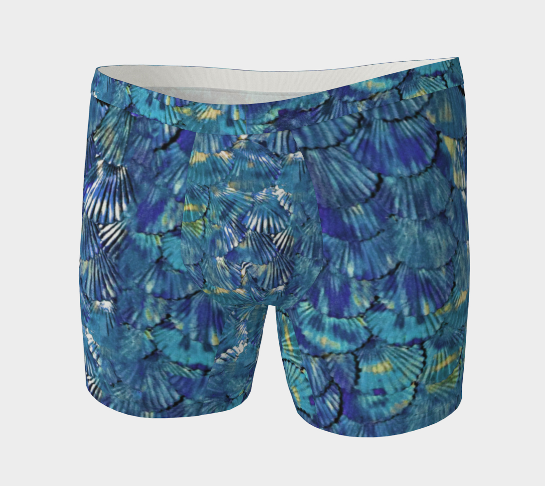 Blue Merman Scale Boxer-Briefs preview
