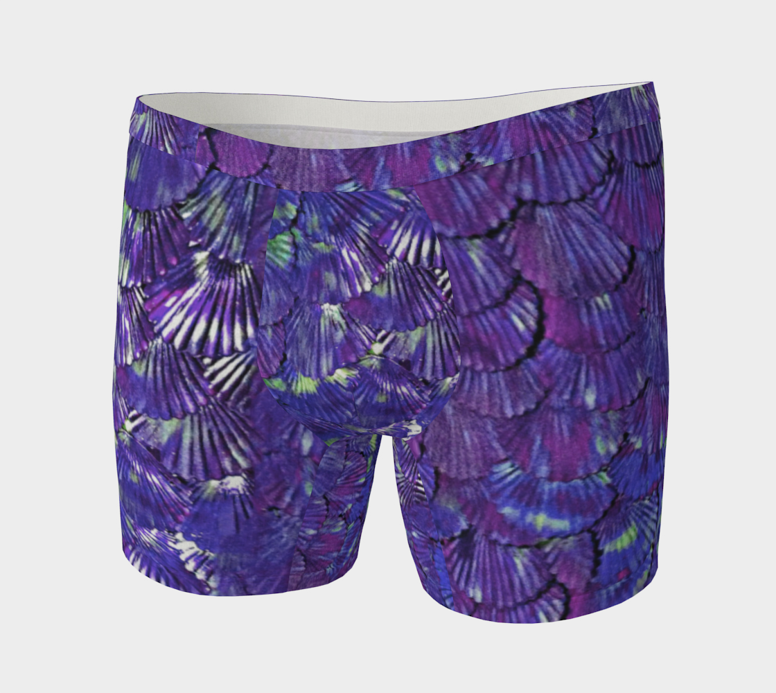 Purple Merman Scale Boxer-Briefs preview